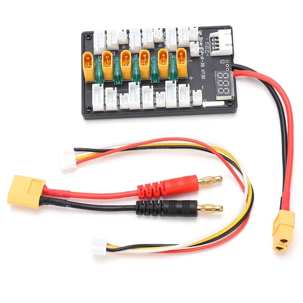 B6 Parallel Opladningskort 1S-3S Silikoneledning JST-adapter til RC LiPo Batteribalanceroplader