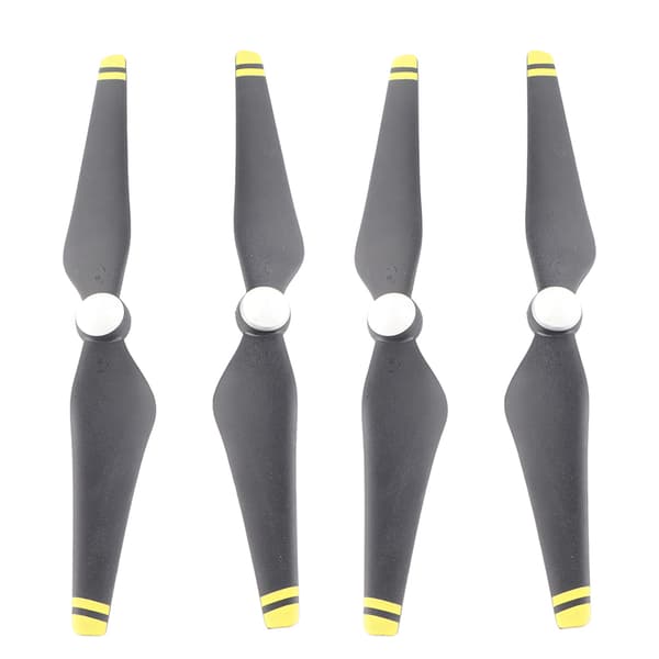 2 pakker hurtigudløsende propelblade til DJI Phantom 3 Quadcopter reservedele (gul kant)