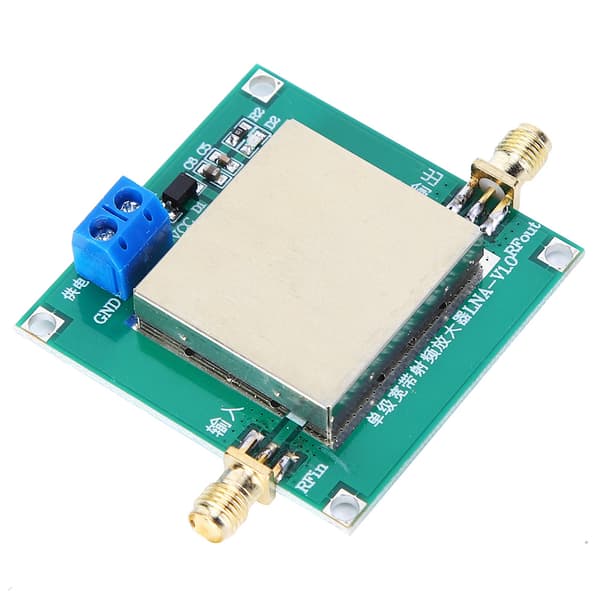 RF Bredband LNA-modul 1-3000MHz, 20dB förstärkning, 12V DC-driven förstärkare