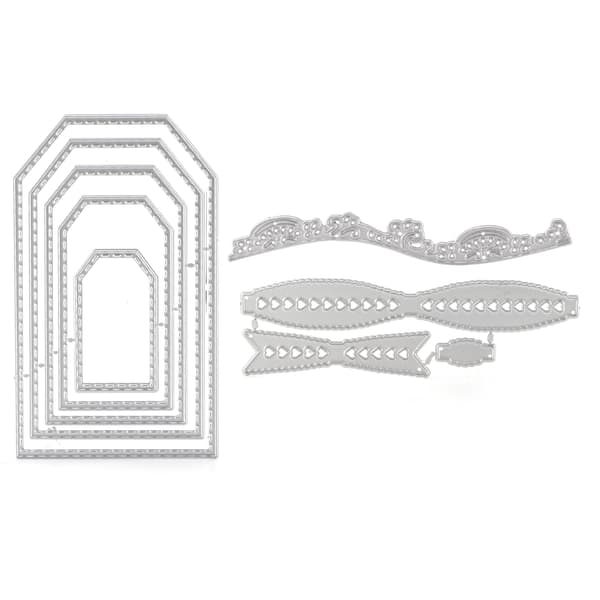 3 st stansformar i kolstål Praktisk bärbar scrapbooking-snideriform för dekoration