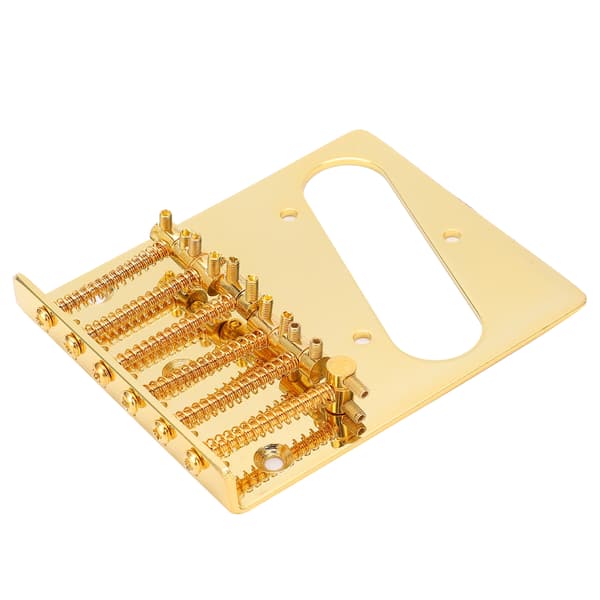 6 guldsadlar Telecaster Stallplatta, Single Coil Pickup-fäste för TL Elgitarr