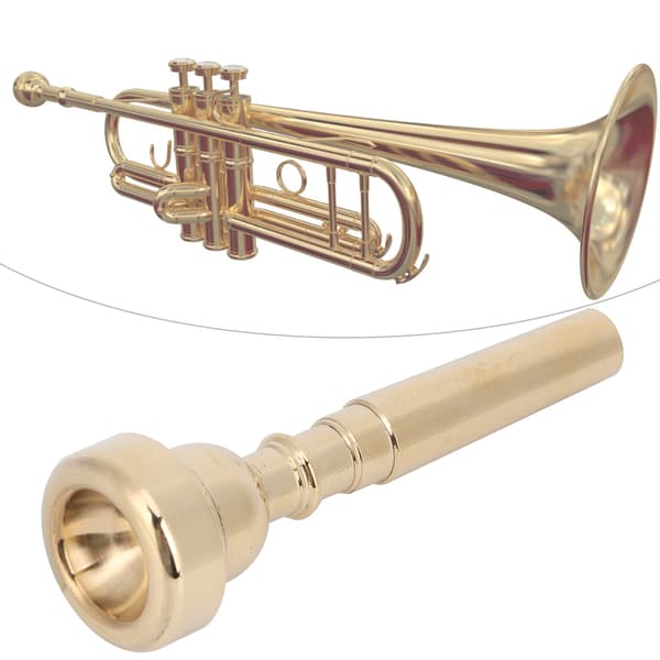 Guld 7C Trompet Mundstykke Holdbart Messing Professionelt Horn Tilbehør
