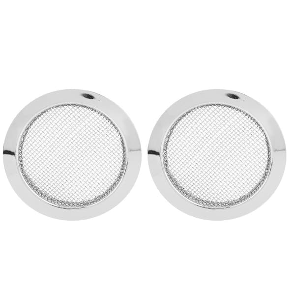 2st Resonator Gitarr Ljudhål Plektrumskydd Metallskärminsatser för Dobro Delar (Silver)