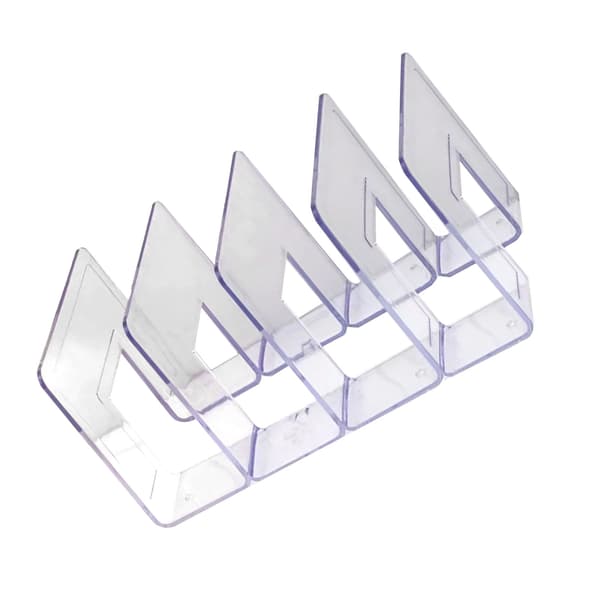 PC Mini Transparent Handväska Organizer Hylla 4 Sektioner Sovrum Förvaringsställ