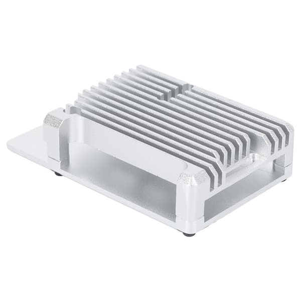 Raspberry Pi 4 aluminiumlegeringskabinet, sort, holdbart kabinet til elektroniske projekter