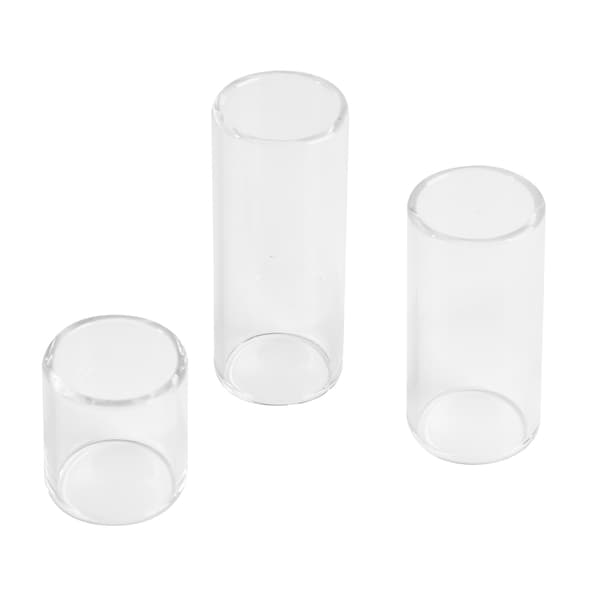 3-pack gitarrslide i glas Fingerslider Instrumenttillbehör för framträdande