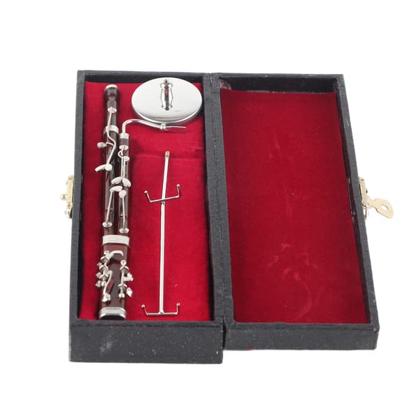 Fagotpynt Miniature Dekoration Mini Musikinstrument Model Gave Håndværk 17cm