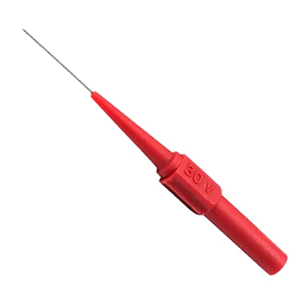 0,7 mm Multimeter Testprobe Højtemperaturmodstand Præcis Detektionsledning Piercingprobe til Bilreparation Rød