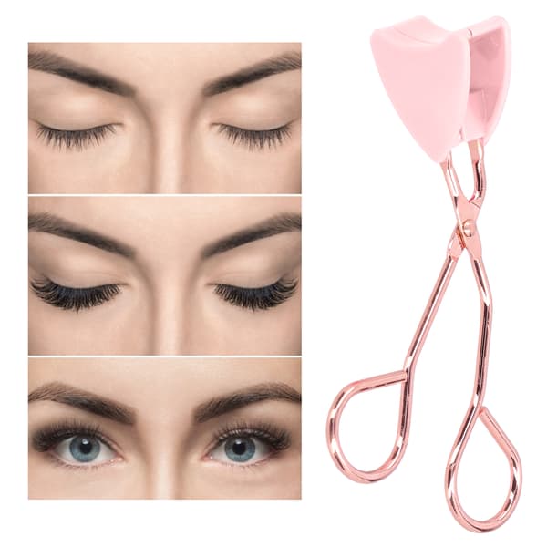 Professionel magnetisk øjenvippeklemme i rustfrit stål, limfri øjenvippeapplikator til hjemmesalon, pink