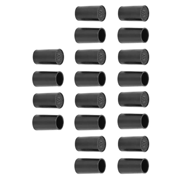 10 par klackskydd för högklackade skor, svarta CPU-polyuretan, reparationssatser, innerdiameter 9 mm