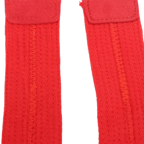 Röda handledsstöd i polyester, halkfria, 1 par för tyngdlyftning och styrketräning