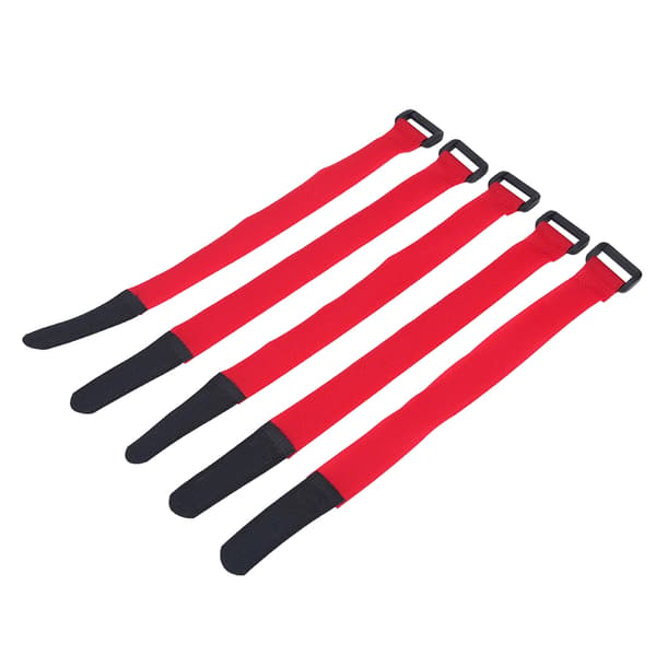 5-pack nylon cykelstyrremmar - röd (set om 5)