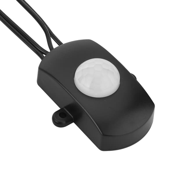 2A DC 5-24V PIR Kropsbevægelsessensor Auto Switch LED Strip USB Port Sort Hvid Valgfri 5x2.6x2.2cm