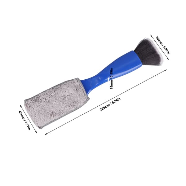 1 st bärbar gitarrgreppbräda rengörare liten plast bomull instrument dammborste för piano