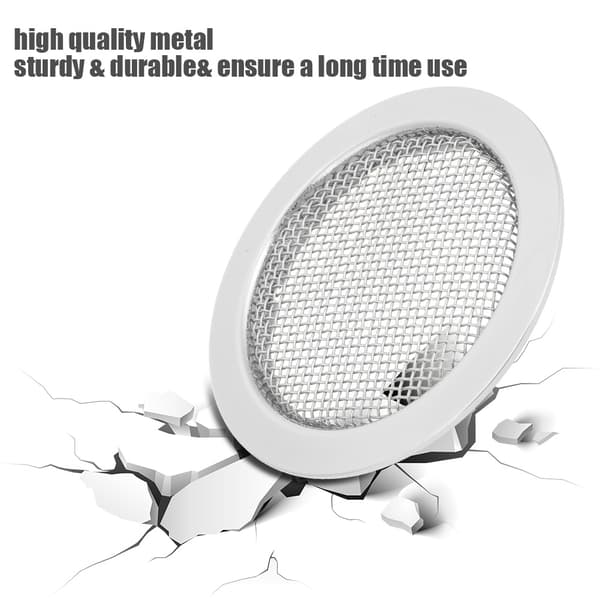 2st Resonator Gitarr Ljudhål Plektrumskydd Metallskärminsatser för Dobro Delar (Silver)