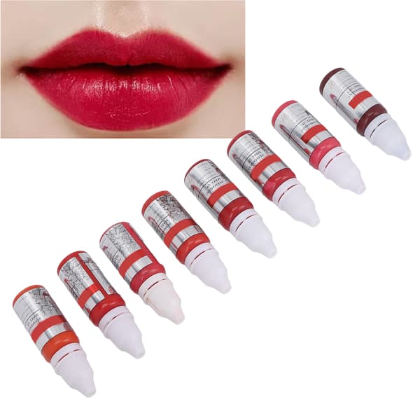 8 stk. Makeup Tattoo Blæk Semi Permanent Læbe Microblading Pigment Farve til Øvelseshud 120ml