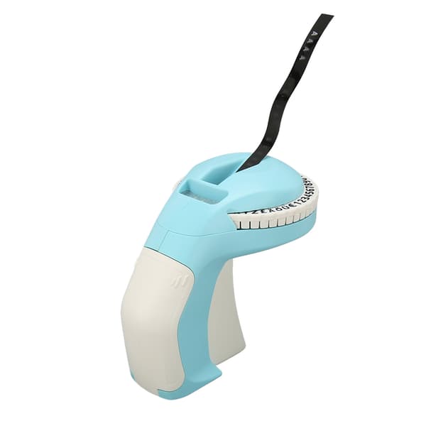 Prægemaskine 600dpi DIY Manuel Etiketprinter 3D Bærbar Præget Etiketmaskine Blå