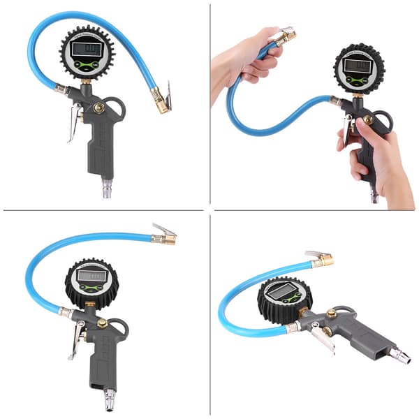 Bilfordon Digital Däck Lufttrycksmätare Pump Testare