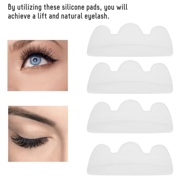 5 par silikone øjenvippe permanent puder øjenvippe curling løfteskjold patch makeup værktøj