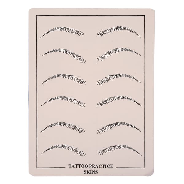 1 st tatueringsövning permanent makeup kosmetisk microblading ögonbrynsträning silikon falsk hud