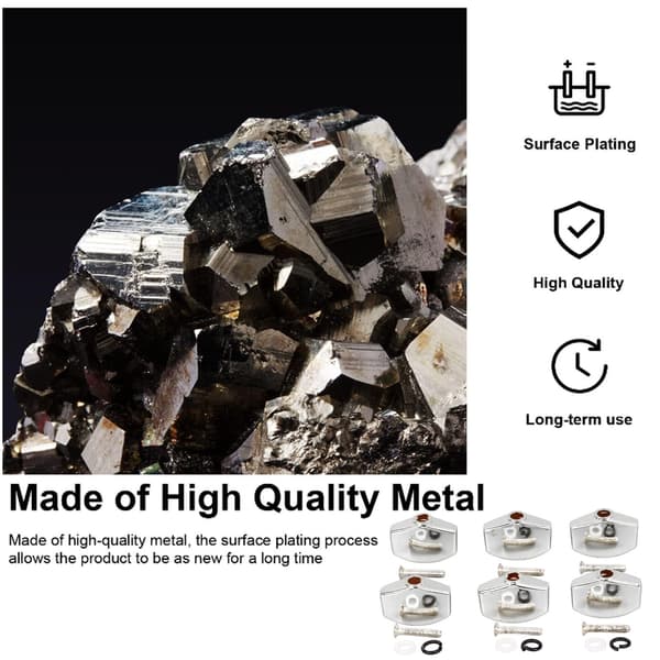 6 st metallgitarrhuvudknoppar silver universella stämskruvar ersättning för akustisk elgitarr