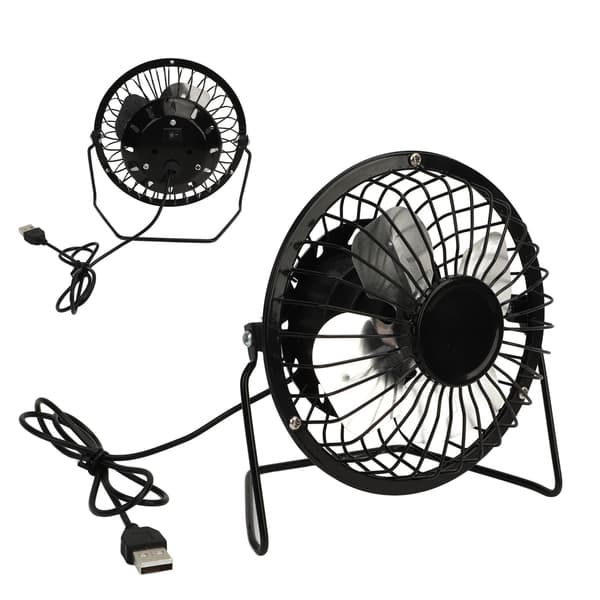 5W USB Solarpanelfan, 360° justerbar udendørs hønsehuseventilation til drivhus hundehus