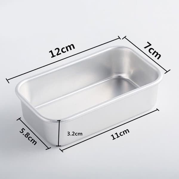 Rektangulär brödform - 2-pack - Bakform i aluminium för kaka, köttfärslimpa, glass & lasagne - Ugnssäker bakform