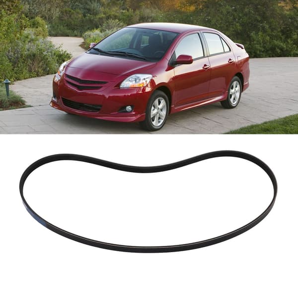 Serpentindrivrem Höghållfast gummi Flexibel Slitstark 4PK1180 Ersättning för Yaris Echo