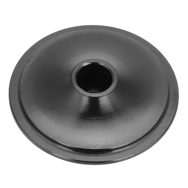Sort edderkoppdesign cirkulær MTB-headsetkappe aluminiumslegering 31,8 mm til 28,6 mm gaffel 1 stk.