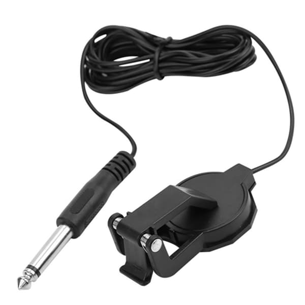 3,5 mm Piezo Pickup Mikrofonklämma för fiol akustisk gitarr