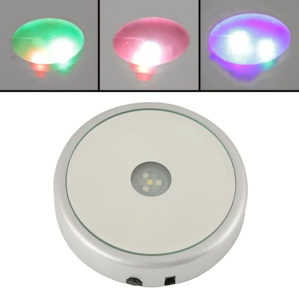 Farverig LED-lys Krystal Display Stand Base #4