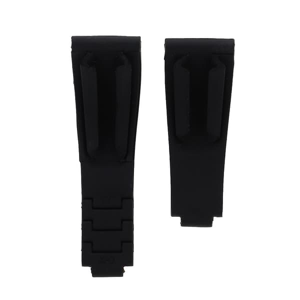 Ekstra Topkvalitets Silikone Urrem Sort 7.5+6cm/3+2.4in 1 Sæt Passer til Submariner