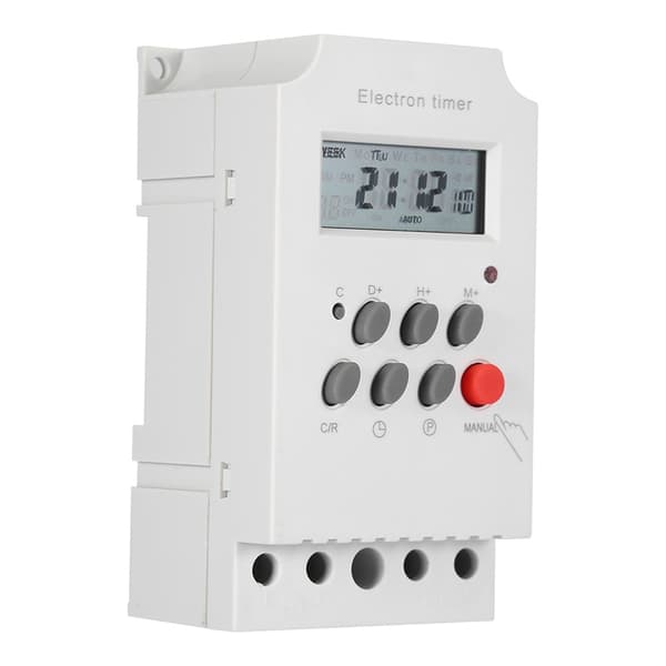KG316T-II 30A Digital Timerrelä, 110V AC Programmerbar Strömbrytare, Elektronisk Tidskontroll