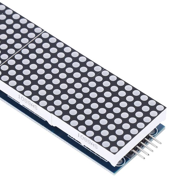 LED Dot Matrix Display Controller Modul, 4-i-1 MCU-kort til gør-det-selv-projekter