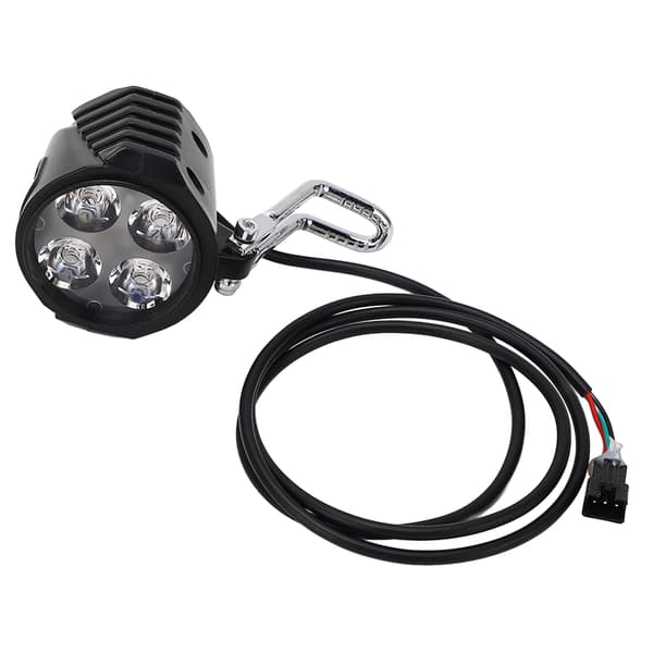 10 tommer E-Scooter Forlygte Universal 12-72V 2 i 1 EBike Horn Forlygte til Cykeludstyr