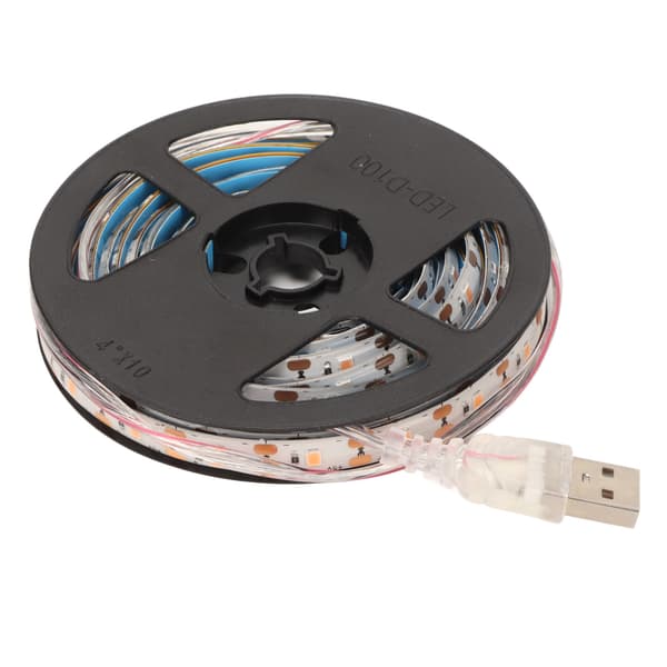 Vattentät LED-växtbelysningslist med fullt spektrum, USB-driven 5V 3M
