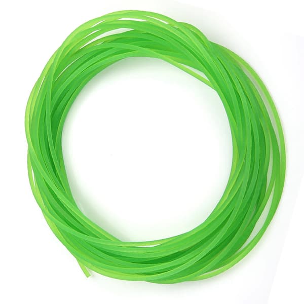 Grøn Tekstureret PU Rund Drivrem 2mm x 10m, Transmissionsbånd