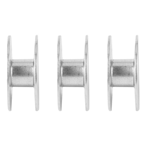 100 stk. aluminiumsspoler tomme spoler til flade symaskindele