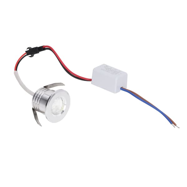 3W Mini COB LED Infälld Spotlight Silver, 3000K Varmvitt Ljus