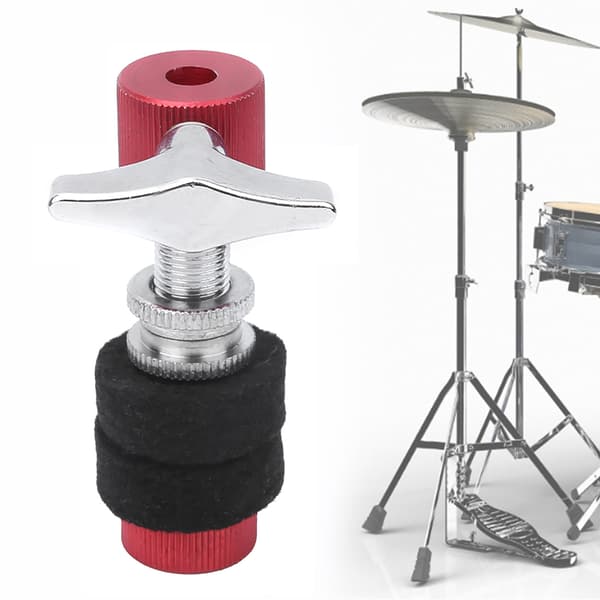 Rød Sort Højkvalitets Hi-Hat Bækken Kobling Trommesæt Stativ Hardware Tilbehør