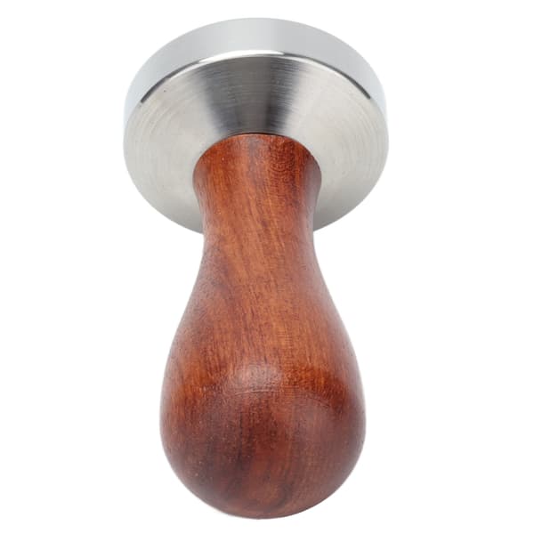 53 mm kaffestamper med træhåndtag, espressopulverpresse i rustfrit stål til restaurant
