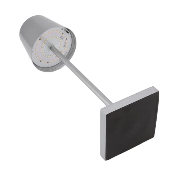 Genopladelig dæmpbar touch LED-bordlampe, sølv, moderne