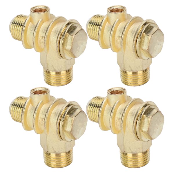 4 stk. kontraventil til luftkompressor i zinklegering 1/4\" hungevind pneumatisk fitting