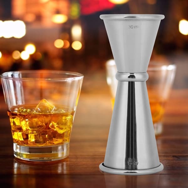 30/45 ml Dobbelt Jigger Cocktail Shaker i Rustfrit Stål Bartender Måleværktøj Bartilbehør