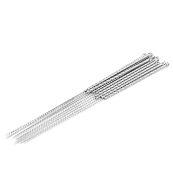 3D-printerdyse-rensesæt, sølvfarvet rustfrit stål, 0,2-0,4 mm 5-delt sæt