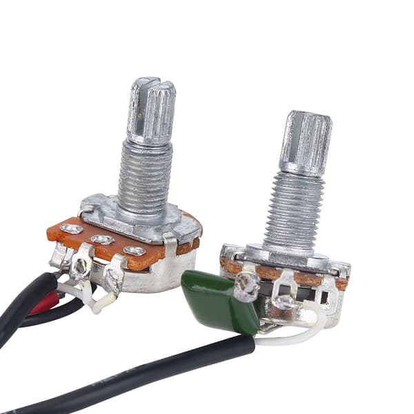 2 volymer 2 ton 1 jack 500K pot 3-vägs switch ledningssats för Les Paul LP-gitarr