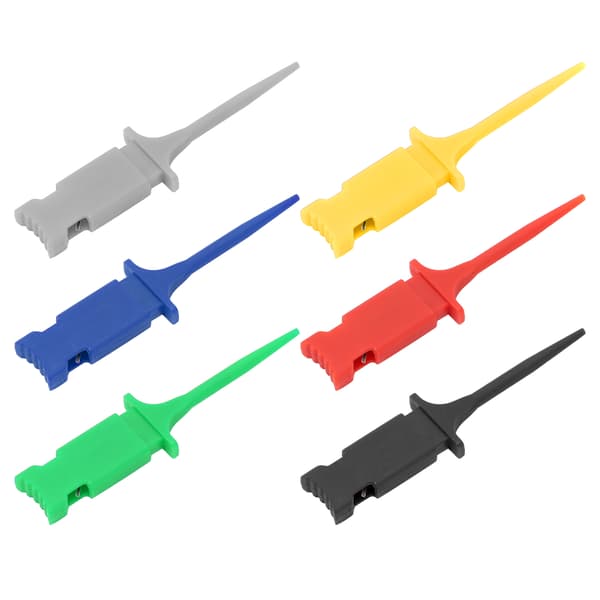 6 st testkrok Mini IC Clip Sortiment PA Flerfärgad för reparation och service