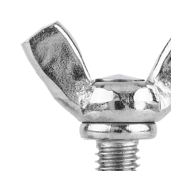 5 st 304 Rostfritt Stål Vingmuttrar Bultar, M5 x 20mm, Maskinfäste Hårdvarukit