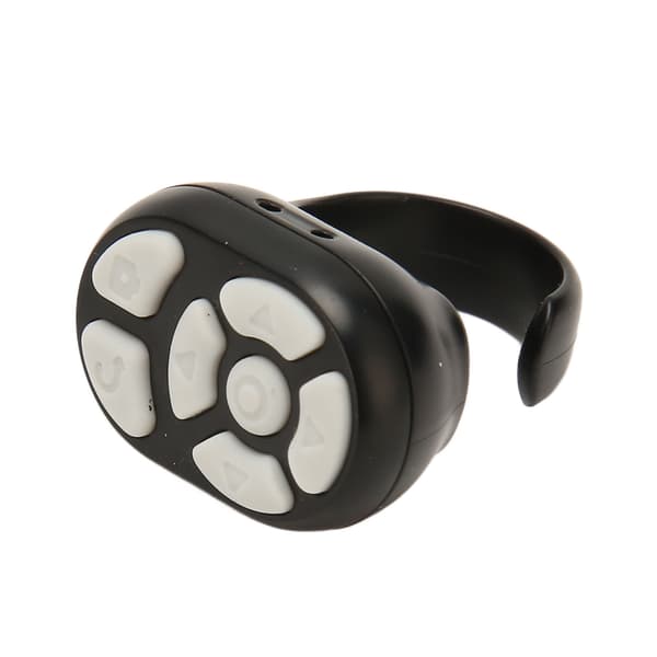 Trådlös Scroll Ring Fjärrkontroll Sidvändare för iPhone iPad iOS Android Surfplatta Svart