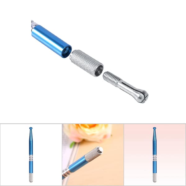 Professionella Microblading-blad Manuell Ögonbrynstatuering Broderipenna Verktyg (Blå)